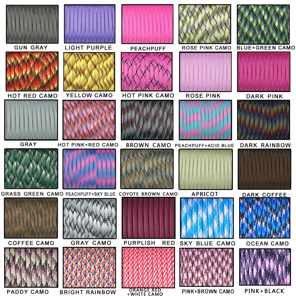 Paracord 550 Feet - Cordón de paracaídas Paracord Mil Spec