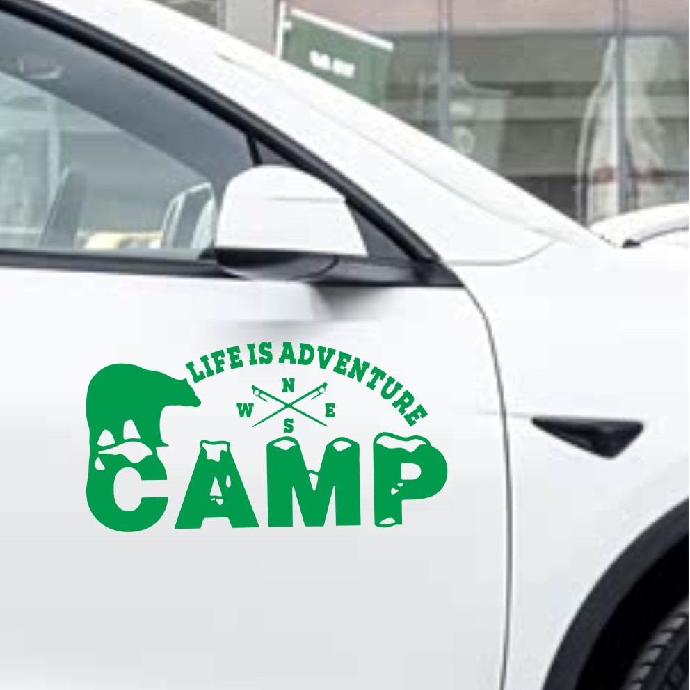 Pegatina de vinilo para coche  - Outdoor Adventure Words reseña y precio